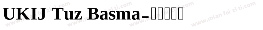 UKIJ Tuz Basma字体转换